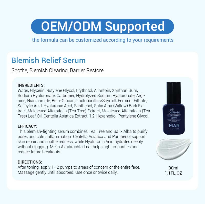 private label men blemish relief serum